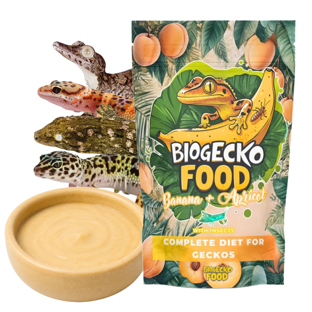 BioGecko Food Banana & Apricot Karma dla Gekonów Orzęsionych 100g
